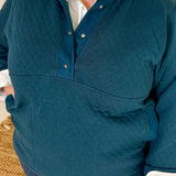 Quilted Snap Pullover