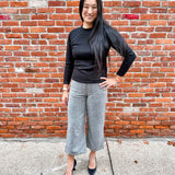 Long Sleeve Low Mock Top