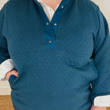 Quilted Snap Pullover