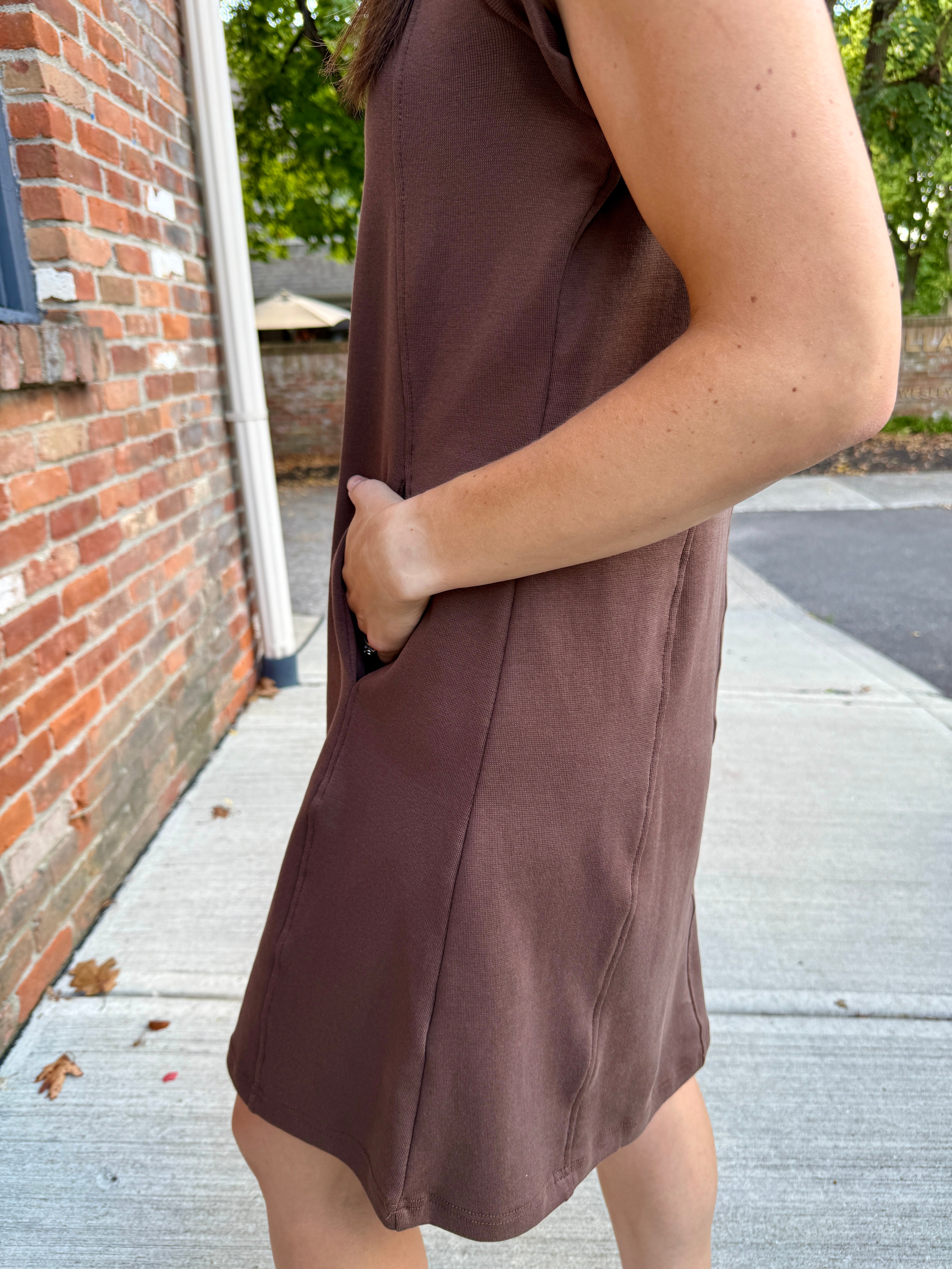A-Line Knit Shift Dress Evolverie Clothing A-Line Knit Shift Dress Evolverie Clothing