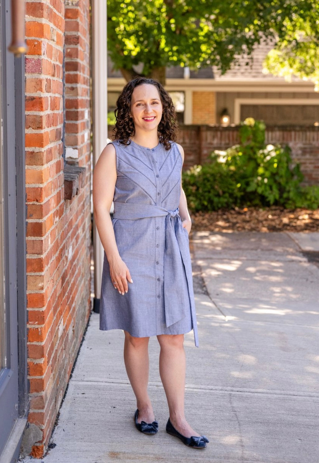 Sleeveless Shirt Dress