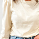 Puff Sleeve Pull Over Top