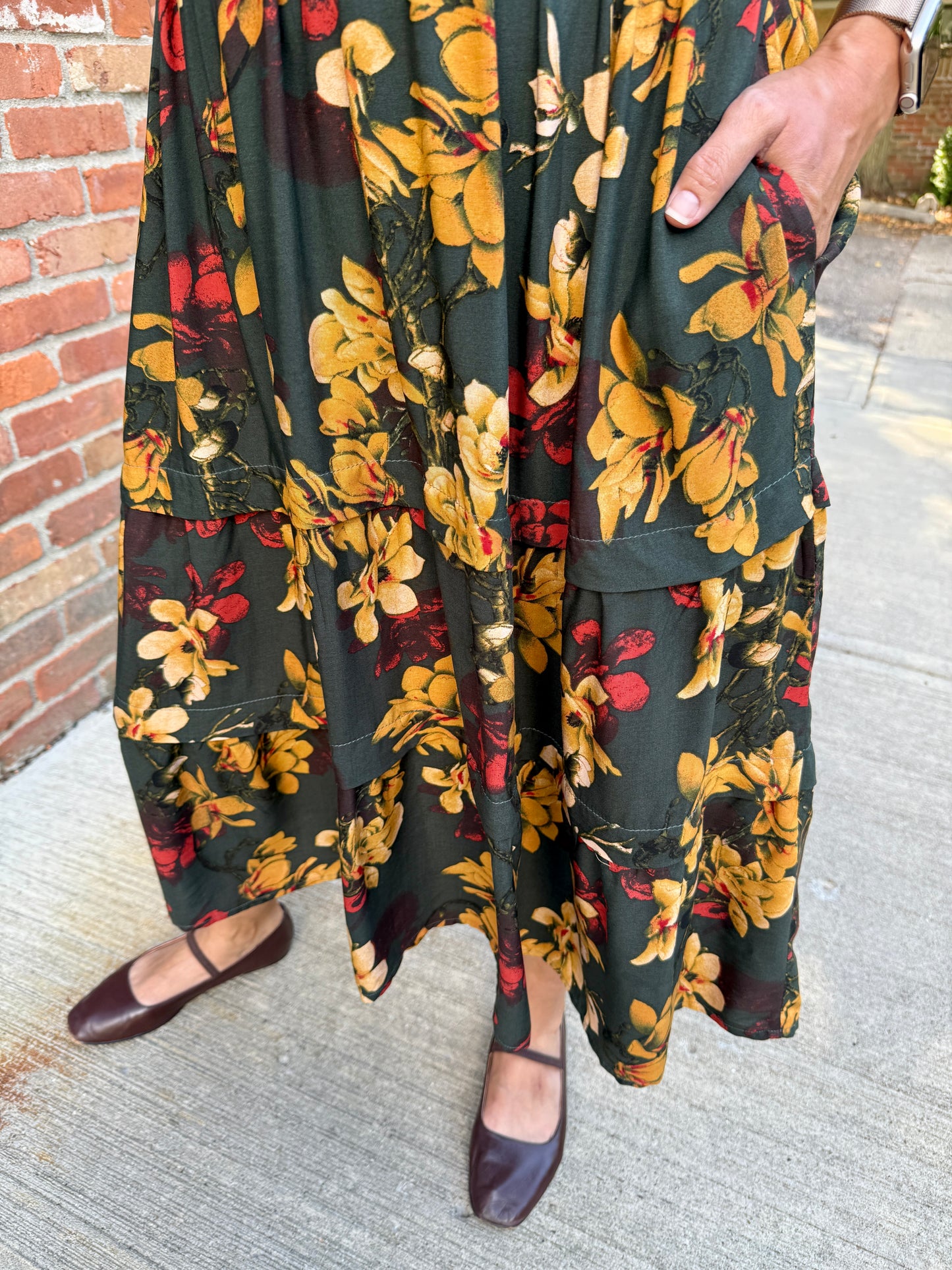 Portofino Midi Dress 3/4 sleeve