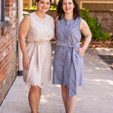 Sleeveless Shirt Dress