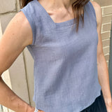 Sleeveless Square Neck Top