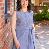 Sleeveless Shirt Dress