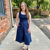 Mixed Media Tank Dress