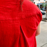 dolman band collar blouse