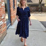 Portofino Midi Dress 3/4 Sleeve