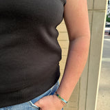 sleeveless knit vest top