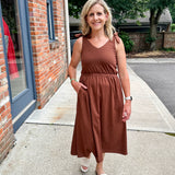 Shoulder Tie knit dress