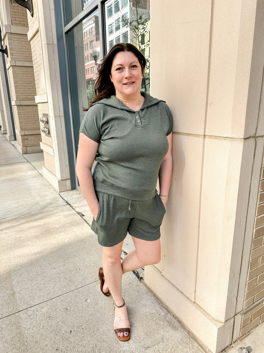 Knit Ribbed Cap Sleeve Top