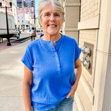 dolman band collar blouse