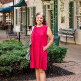 Sleeveless Pleated Dress