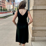 Shoulder Tie knit dress