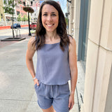 Sleeveless Square Neck Top