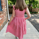 Jewel Button-Front Midi Dress