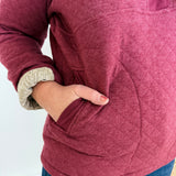 Quilted Snap Pullover