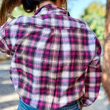 Plaid Button-Up Shirt