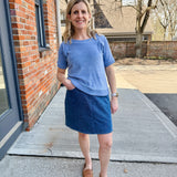 Short Sleeve Terry Raglan Sweater