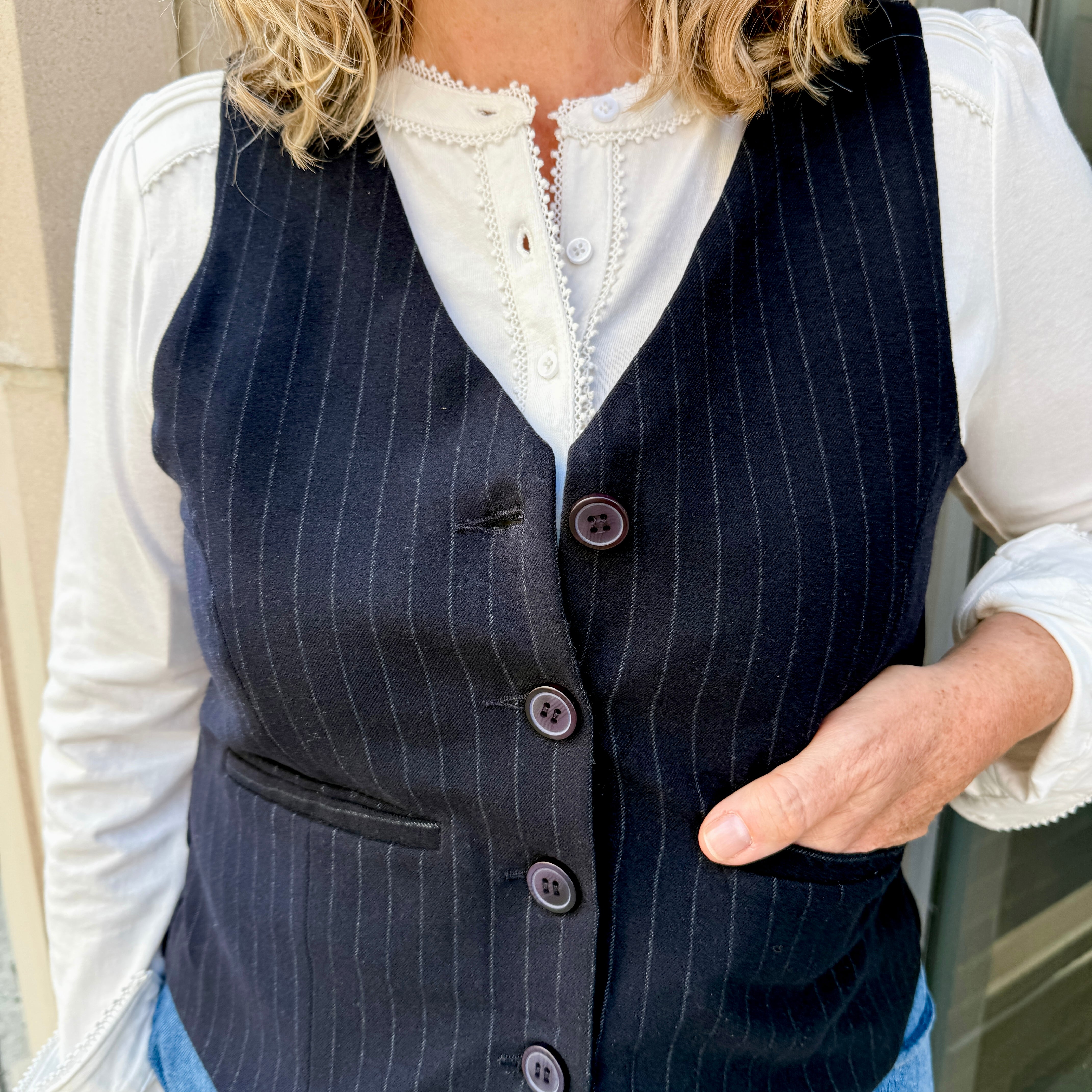 Button-Front Vest