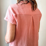 dolman band collar blouse