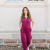 Sleeveless Knit Jumpsuit