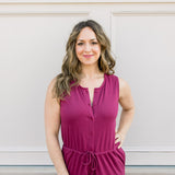 Sleeveless Knit Jumpsuit