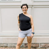 One Shoulder Knit Top