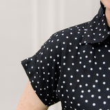 Short Sleeve Button Up Shirt & Polka Dot Shorts