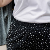 Short Sleeve Button Up Shirt & Polka Dot Shorts