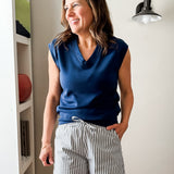 sleeveless knit vest top