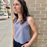 Sleeveless Square Neck Top