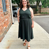 Shoulder Tie knit dress