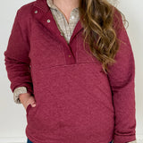 Quilted Snap Pullover
