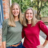 3/4 Puff Sleeve Knit Top