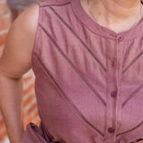 Sleeveless Shirt Dress