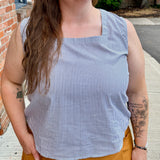 Sleeveless Square Neck Top