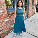 Mixed Media Tank Dress