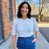 Lightweight Sweater with Elbow Sleeve