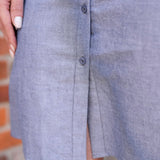 Sleeveless Shirt Dress