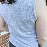 Fleece Vest black and white