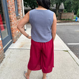 Sleeveless Square Neck Top