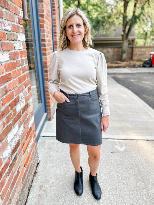 Denim Mini Skirt