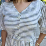 Short Sleeve Button-Front Dress