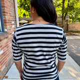 Boat Neck stripe top