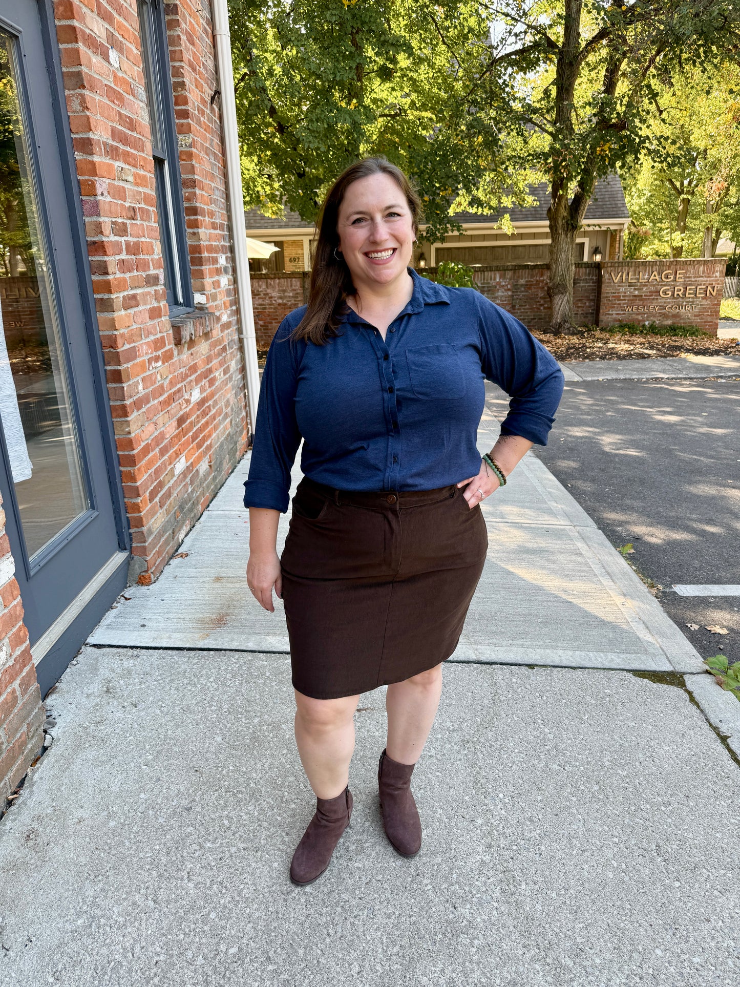 Corduroy Mini Skirt