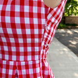 Jewel Button-Front Midi Dress