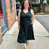 Shoulder Tie knit dress