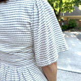 Short Sleeve Button-Front Dress